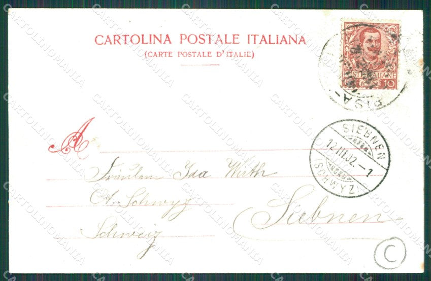 Genova Nervi Mareggiata cartolina QZ6252 – retro