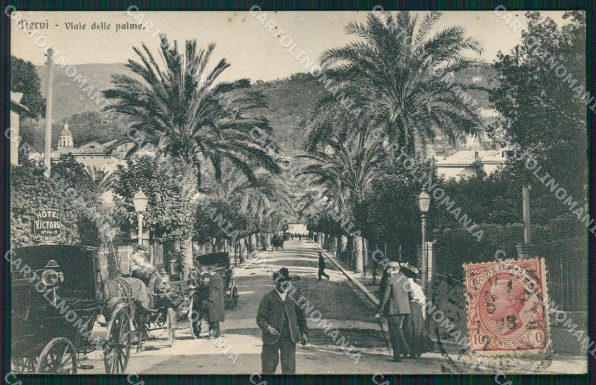 Genova Nervi Carrozza PIEGHINA cartolina QZ6253 – fronte