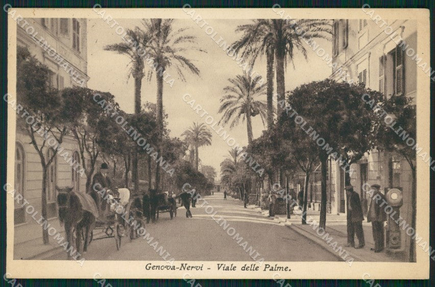 Genova Nervi Carrozza cartolina QZ6255 – fronte