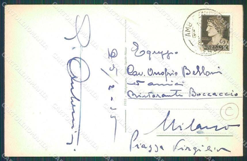 Genova Nervi Carrozza cartolina QZ6255 – retro