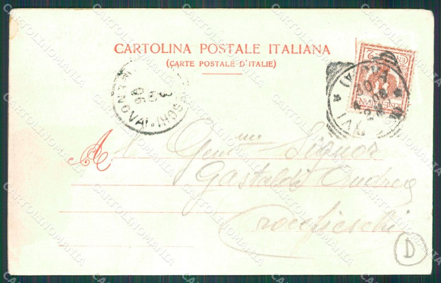 Genova Nervi SCOLLATA cartolina QZ6256 – retro