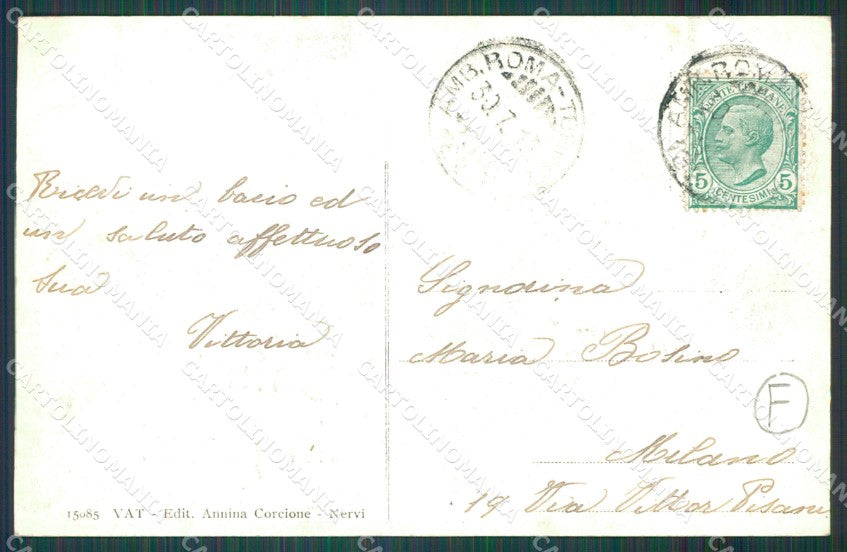 Genova Nervi Saluti da PIEGHINA cartolina QZ6264 – retro