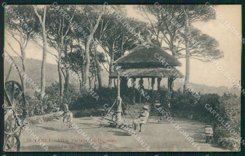 Genova Pegli Villa Pallavicini cartolina QZ6266 – fronte