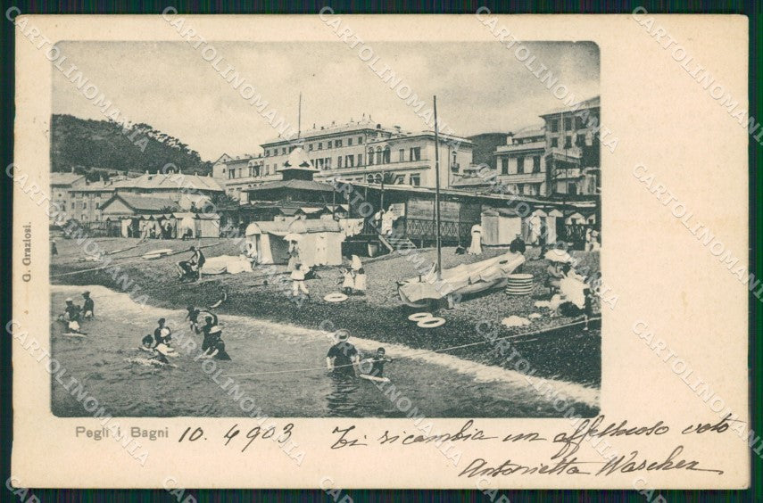 Genova Pegli cartolina QZ6269 – fronte