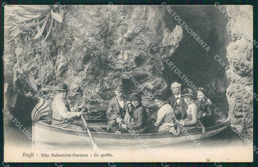 Genova Pegli Villa Pallavicini La Grotta Barca cartolina QZ6280 – fronte