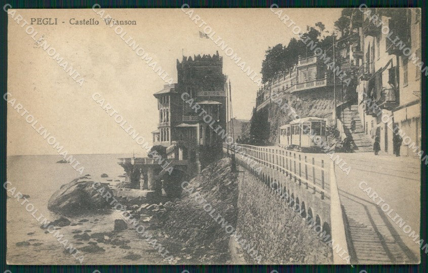 Genova Pegli Tram cartolina QZ6281 – fronte