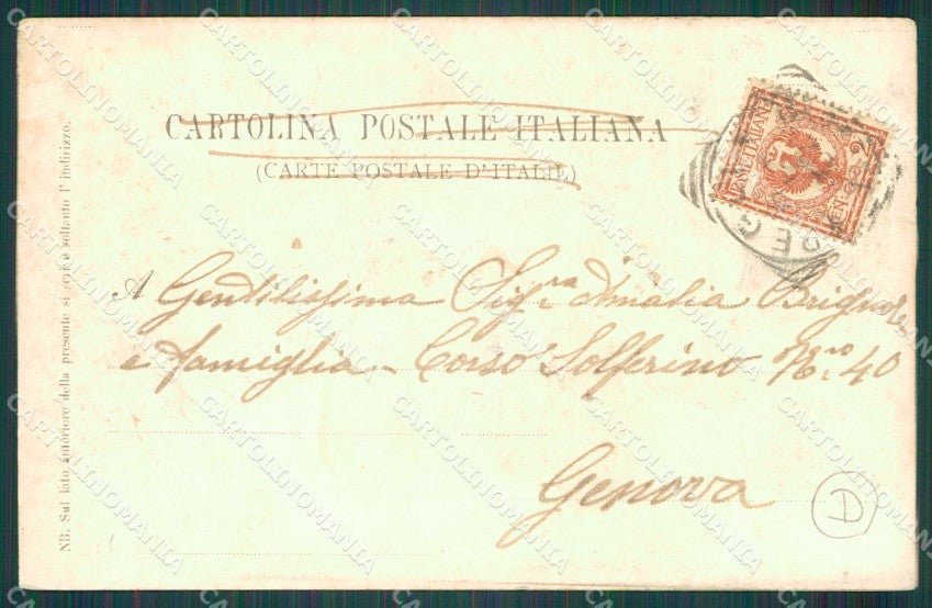 Genova Pegli Villa Pallavicini cartolina QZ6285 – retro