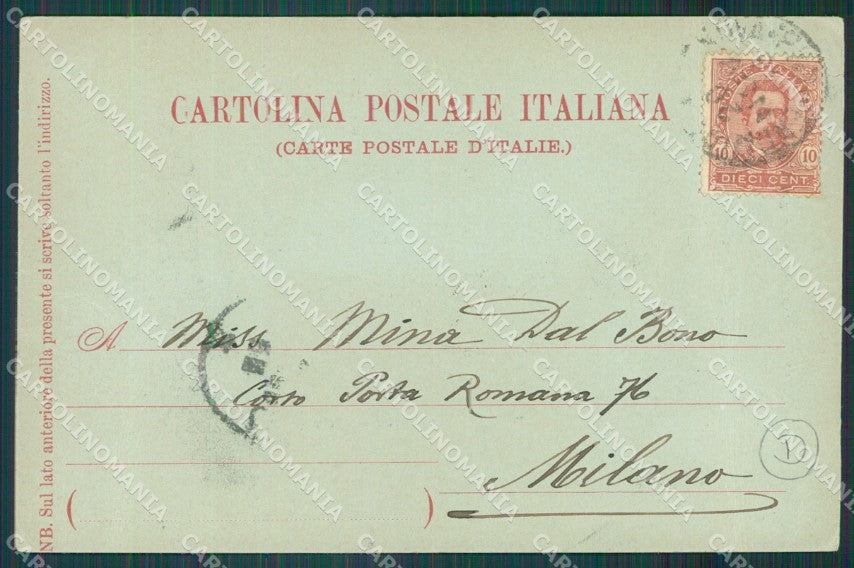 Genova Pegli Chiaro di Luna Gruss cartolina QZ6287 – retro