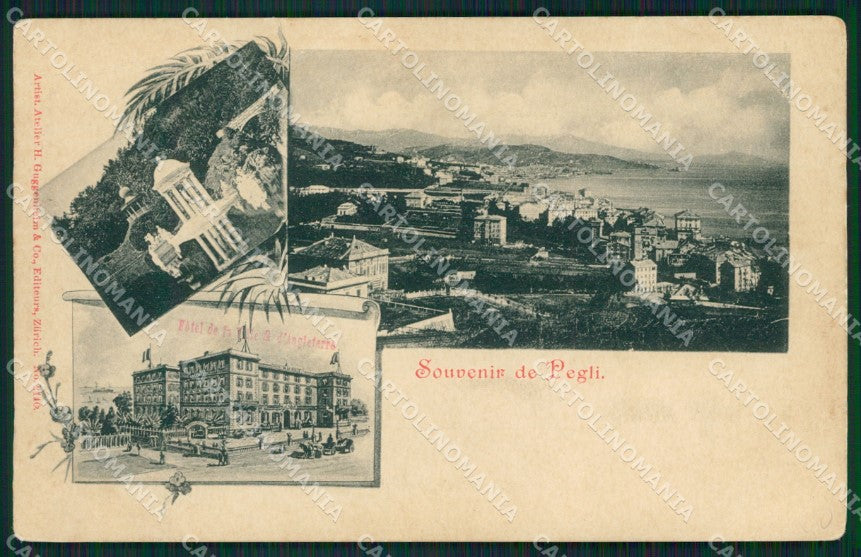 Genova Pegli PIEGHE cartolina QZ6299 – fronte