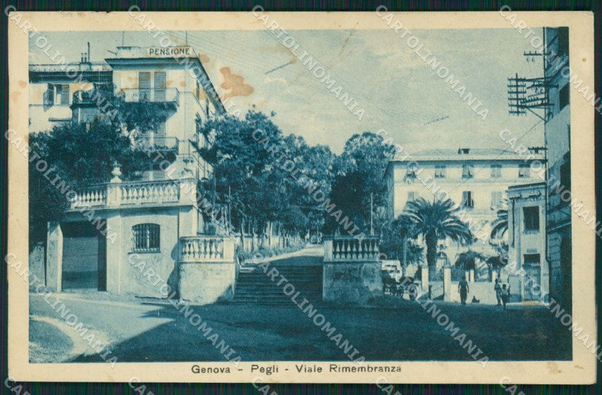 Genova Pegli MACCHIA cartolina QZ6303 – fronte