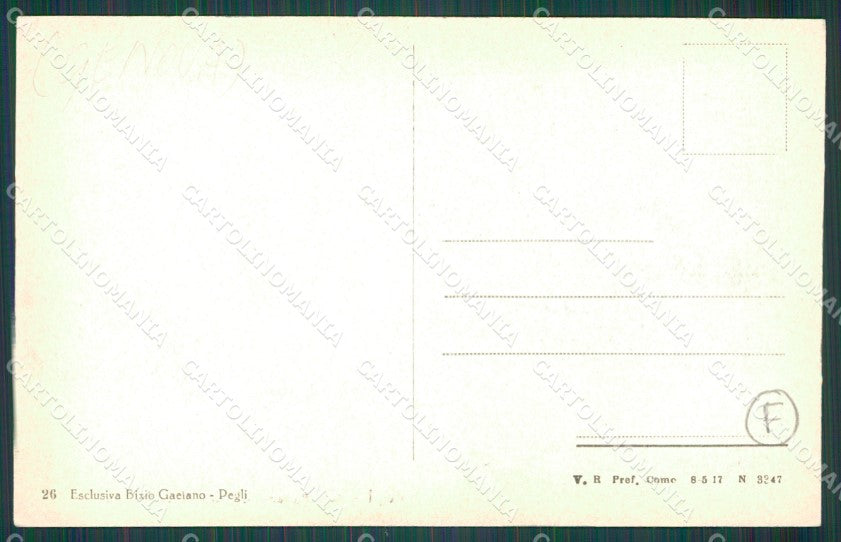 Genova Pegli Villa Pallavicini Giostra cartolina QZ6312 – retro
