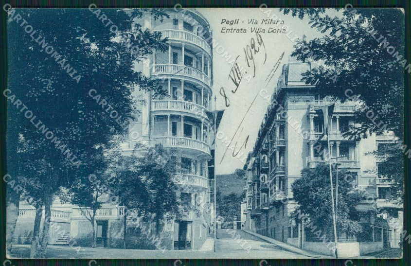 Genova Pegli cartolina QZ6315 – fronte