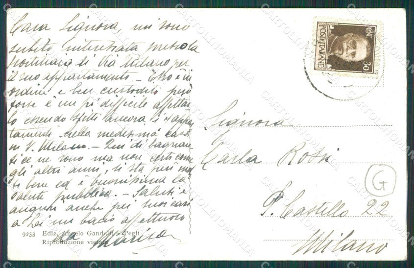 Genova Pegli cartolina QZ6315 – retro
