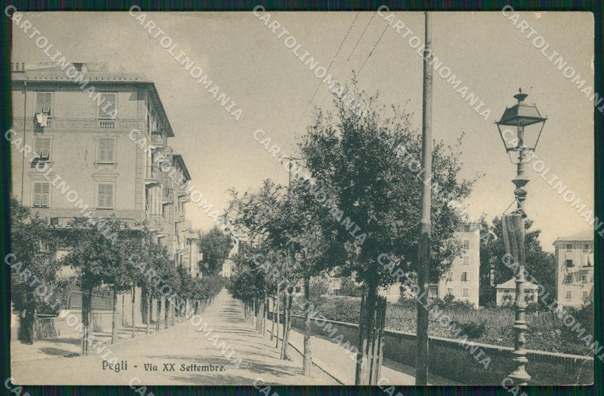 Genova Pegli PIEGHINA cartolina QZ6316 – fronte