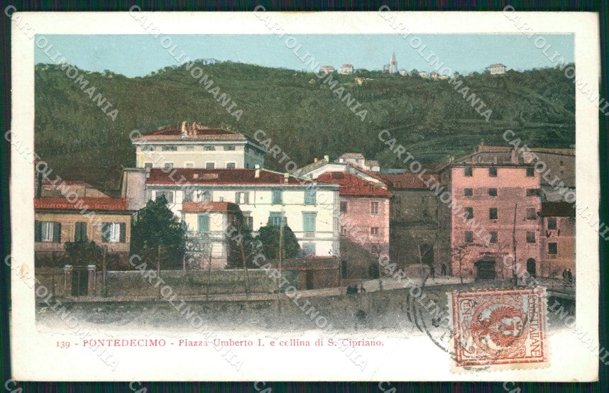 Genova Pontedecimo San Cipriano cartolina QZ6327 – fronte