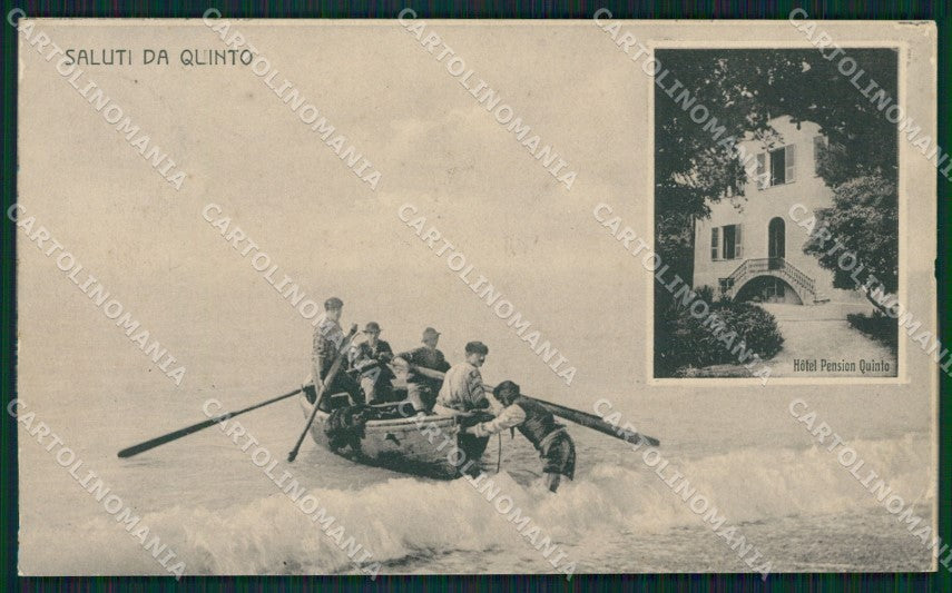 Genova Quinto Barca cartolina QZ6356 – fronte