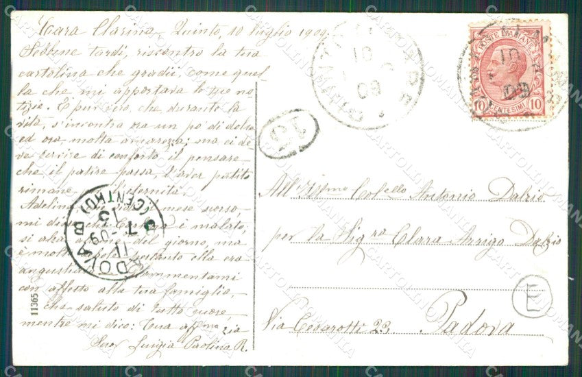 Genova Quinto Oratorio cartolina QZ6357 – retro