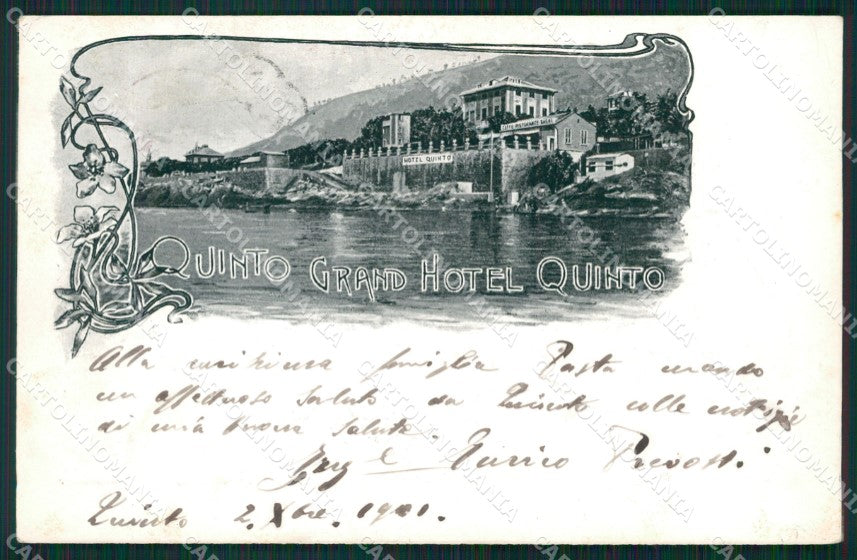Genova Quinto cartolina QZ6358 – fronte