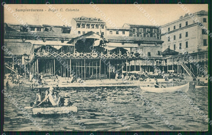 Genova Sampierdarena Barche cartolina QZ6373 – fronte