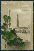 Genova Sampierdarena La Lanterna Saluti da Foto cartolina QZ6377 – fronte