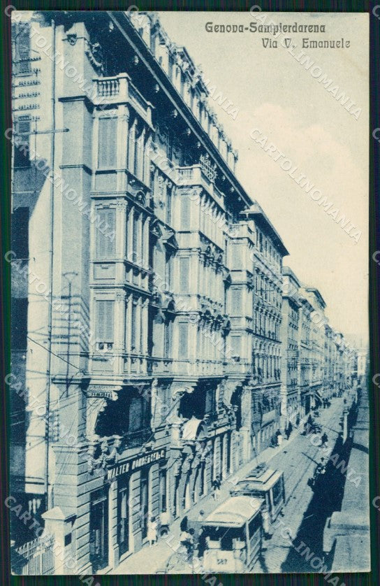 Genova Sampierdarena Tram cartolina QZ6382 – fronte