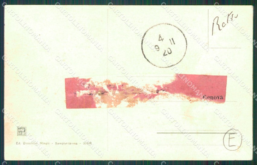 Genova Sampierdarena Bagni Bozzano COLLA cartolina QZ6383 – retro