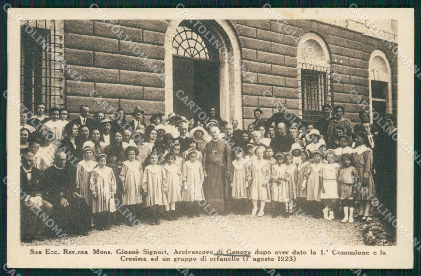 Genova Sampierdarena Orfanotrofio cartolina QZ6385 – fronte