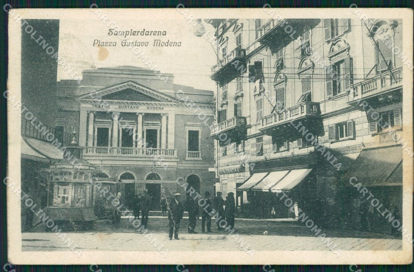 Genova Sampierdarena PIEGHE cartolina QZ6390 – fronte