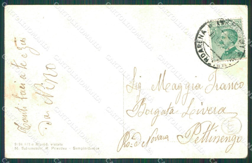 Genova Sampierdarena PIEGHE cartolina QZ6390 – retro