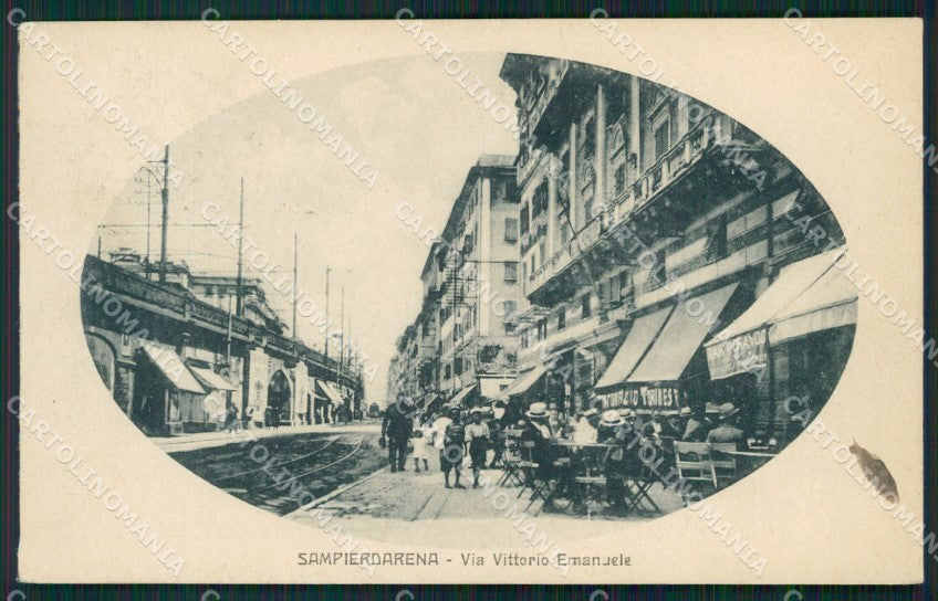 Genova Sampierdarena MACCHIA cartolina QZ6391 – fronte