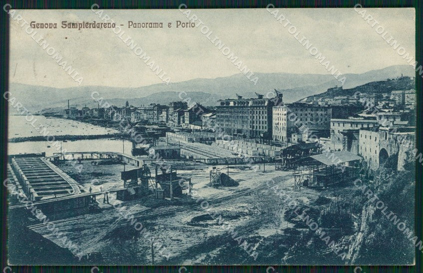 Genova Sampierdarena Porto cartolina QZ6392 – fronte