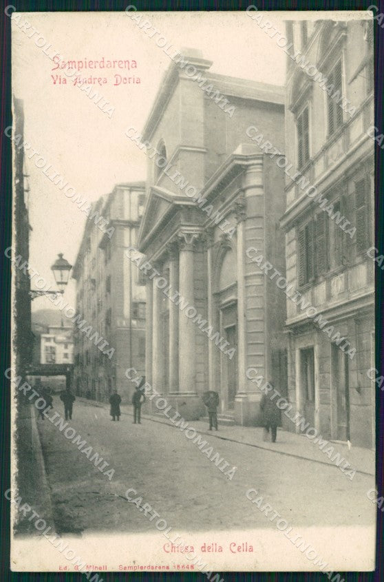 Genova Sampierdarena Chiesa della Cella cartolina QZ6395 – fronte