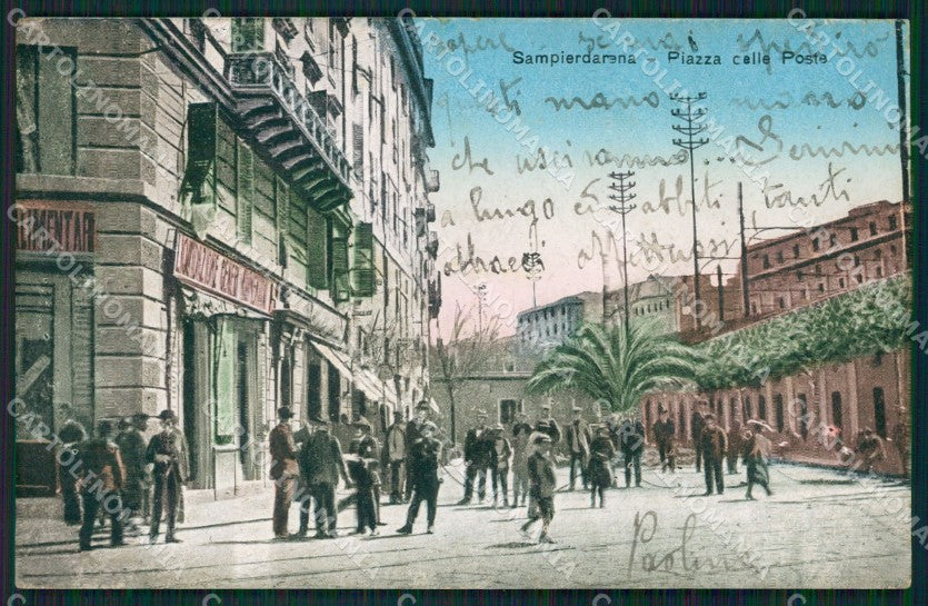 Genova Sampierdarena Poste cartolina QZ6399 – fronte