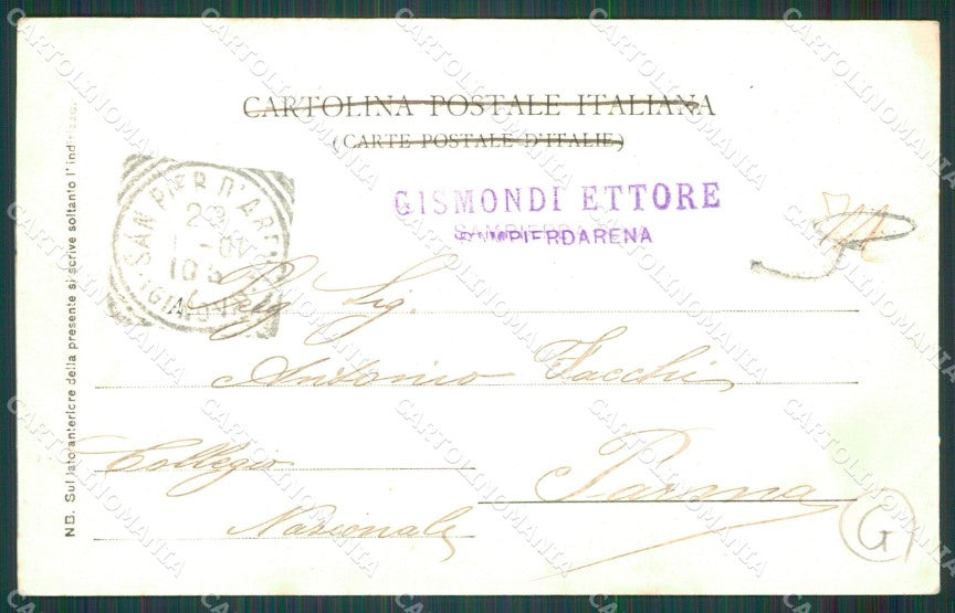 Genova Sampierdarena FORO cartolina QZ6404 – retro