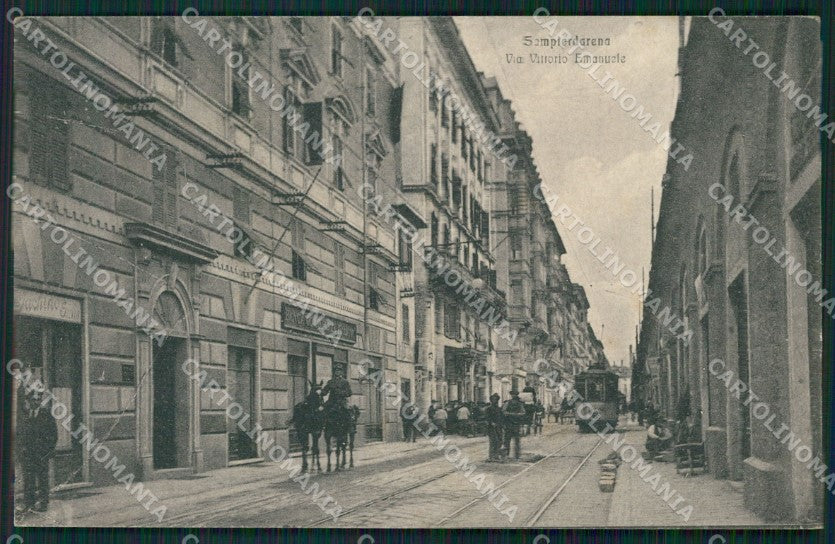 Genova Sampierdarena Tram cartolina QZ6408 – fronte