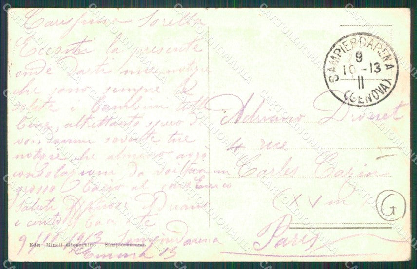 Genova Sampierdarena Poste cartolina QZ6410 – retro