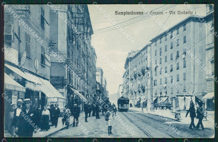 Genova Sampierdarena Tram cartolina QZ6413 – fronte