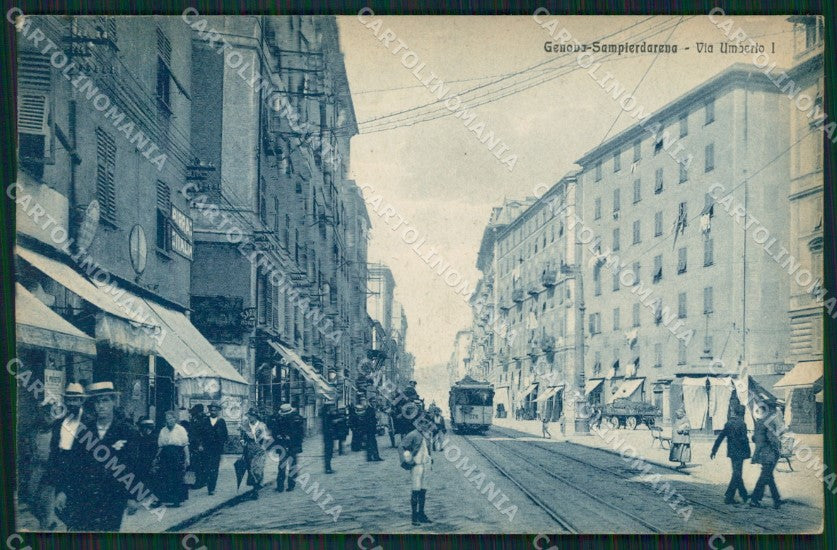 Genova Sampierdarena Tram cartolina QZ6416 – fronte