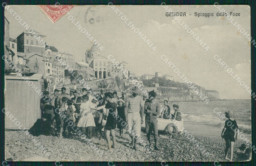 Genova San Pietro alla Foce PIEGHINE cartolina QZ6425 – fronte