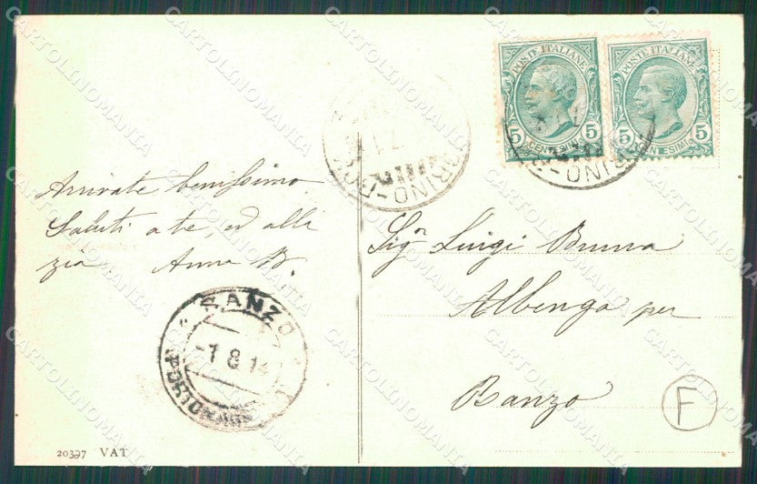 Genova San Pietro alla Foce ABRASA cartolina QZ6426 – retro