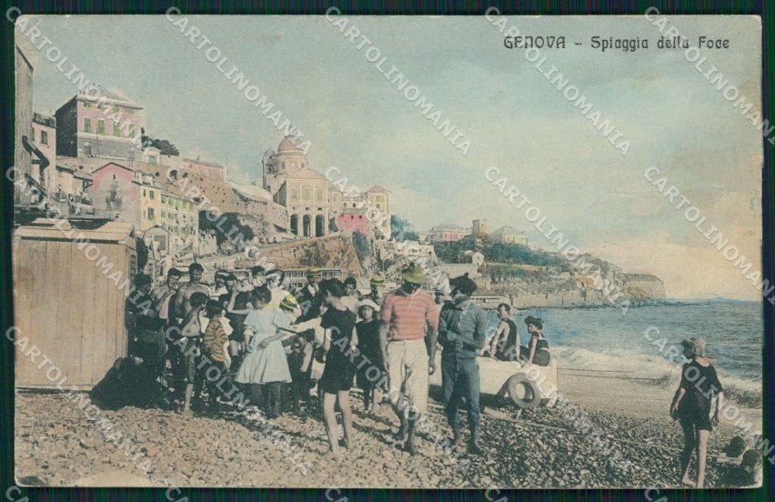 Genova San Pietro alla Foce PIEGHINE cartolina QZ6427 – fronte