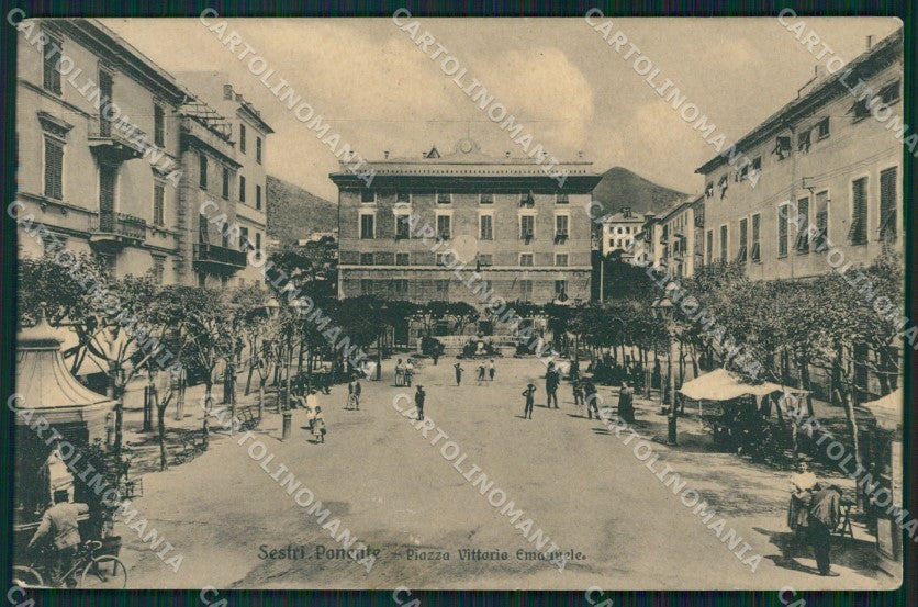 Genova Sestri Ponente PIEGHINA cartolina QZ6429 – fronte