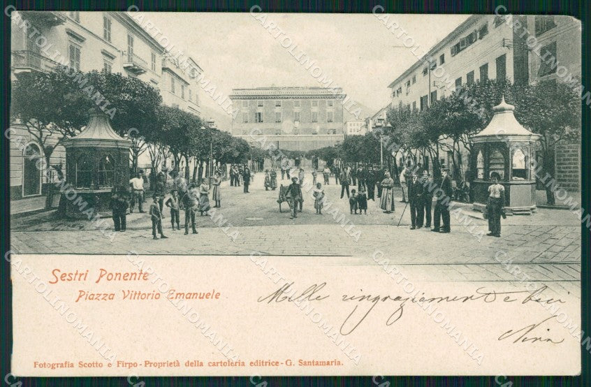 Genova Sestri Ponente cartolina QZ6435 – fronte