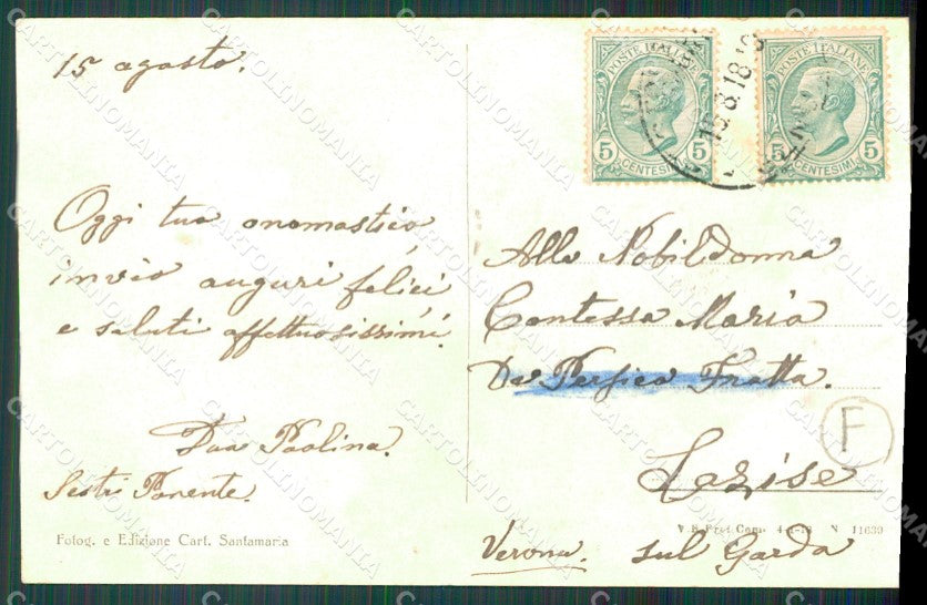 Genova Sestri Ponente cartolina QZ6438 – retro