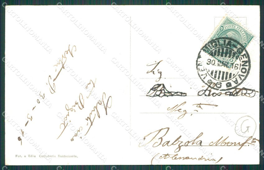 Genova Sestri Ponente PIEGA cartolina QZ6440 – retro