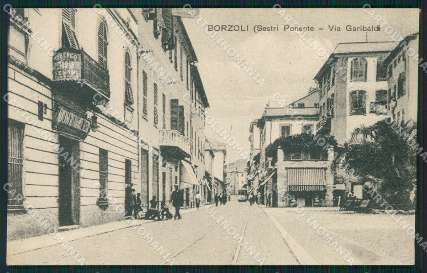 Genova Sestri Ponente Borzoli cartolina QZ6443 – fronte