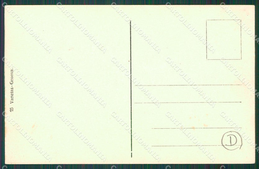 Genova Sturla Barca cartolina QZ6447 – retro