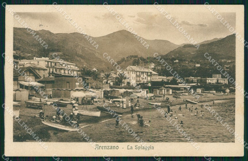 Genova Arenzano Barche cartolina QZ6458 – fronte