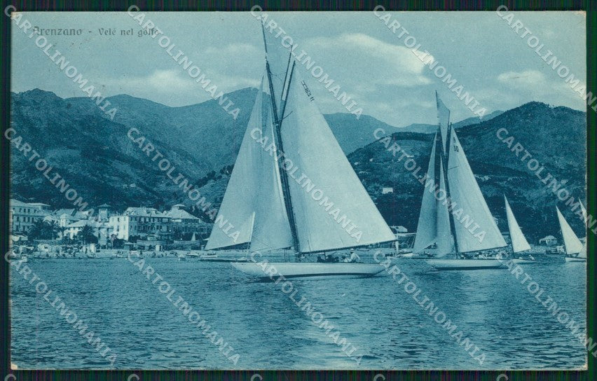 Genova Arenzano Barche cartolina QZ6467 – fronte