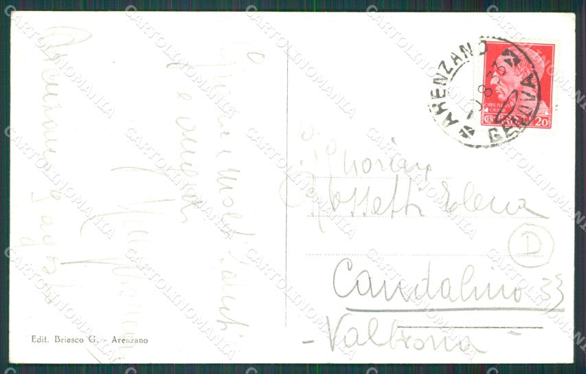 Genova Arenzano Barche cartolina QZ6467 – retro